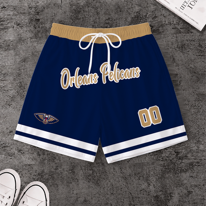 [HOT DEAL] NEW CUSTOMIZED NBA30 NOP NEW ORLEANS PELICANS SHORT PANTS