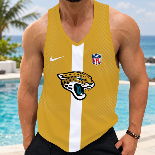 [TOUCHDOWN DEAL] NEW CUSTOMIZED NFL30 JSJ JACKSONVILLE JAGUARS UNISEX TANK TOP