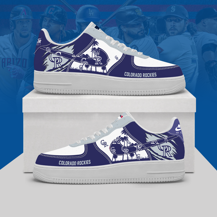 [HOMERUN DEAL] NEW CUSTOMIZED MLB30 COR COLORADO ROCKIES AF1 SHOES