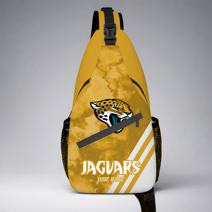[TOUCHDOWN DEAL] NEW CUSTOMIZED NFL30 JSJ JACKSONVILLE JAGUARS SLING BAG