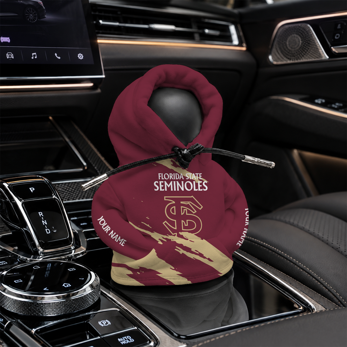 [HOMERUN DEAL] NEW CUSTOMIZED NCAA CWS30 FLS FLORIDA STATE SEMINOLES AUTOMOTIVE HOODIE SHIFT KNOB COVER