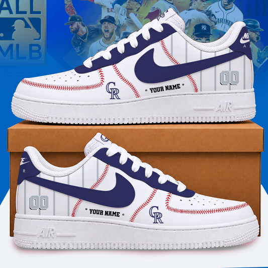 [HOMERUN DEAL] NEW CUSTOMIZED MLB30 COR COLORADO ROCKIES AF1 SHOES