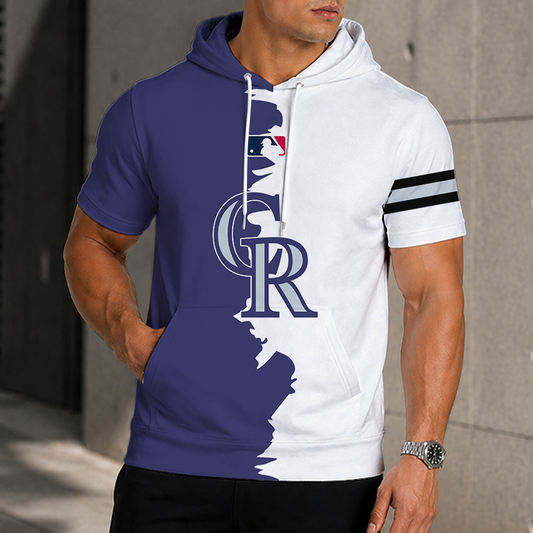 [HOMERUN DEAL] NEW CUSTOMIZED MLB30 COR COLORADO ROCKIES SHORT SLEEVE HOODIE