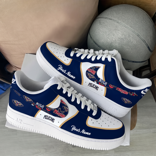 [SLAM DUNK DEAL] NEW CUSTOMIZED NBA30 NOP NEW ORLEANS PELICANS AF1 SHOES