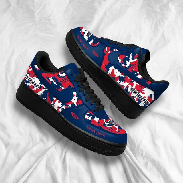 [SLAM DUNK DEAL] NEW CUSTOMIZED NBA30 NOP NEW ORLEANS PELICANS AF1 SHOES