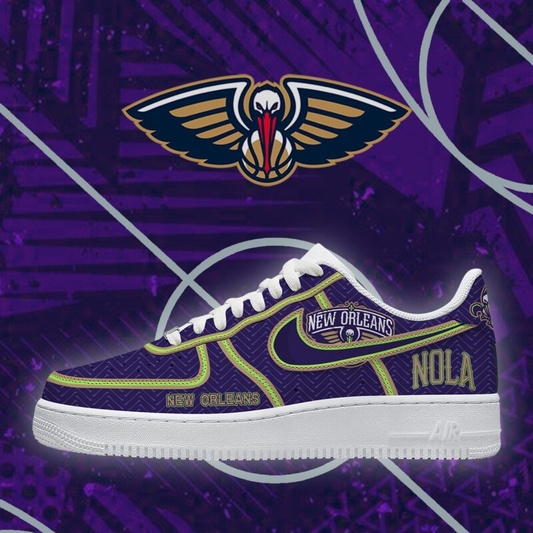 [SLAM DUNK DEAL] NEW CUSTOMIZED NBA30 NOP NEW ORLEANS PELICANS AF1 SHOES