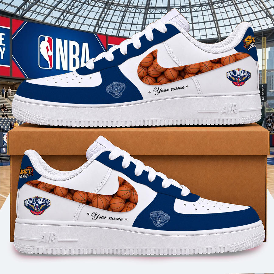 [SLAM DUNK DEAL] NEW CUSTOMIZED NBA30 NOP NEW ORLEANS PELICANS AF1 SHOES