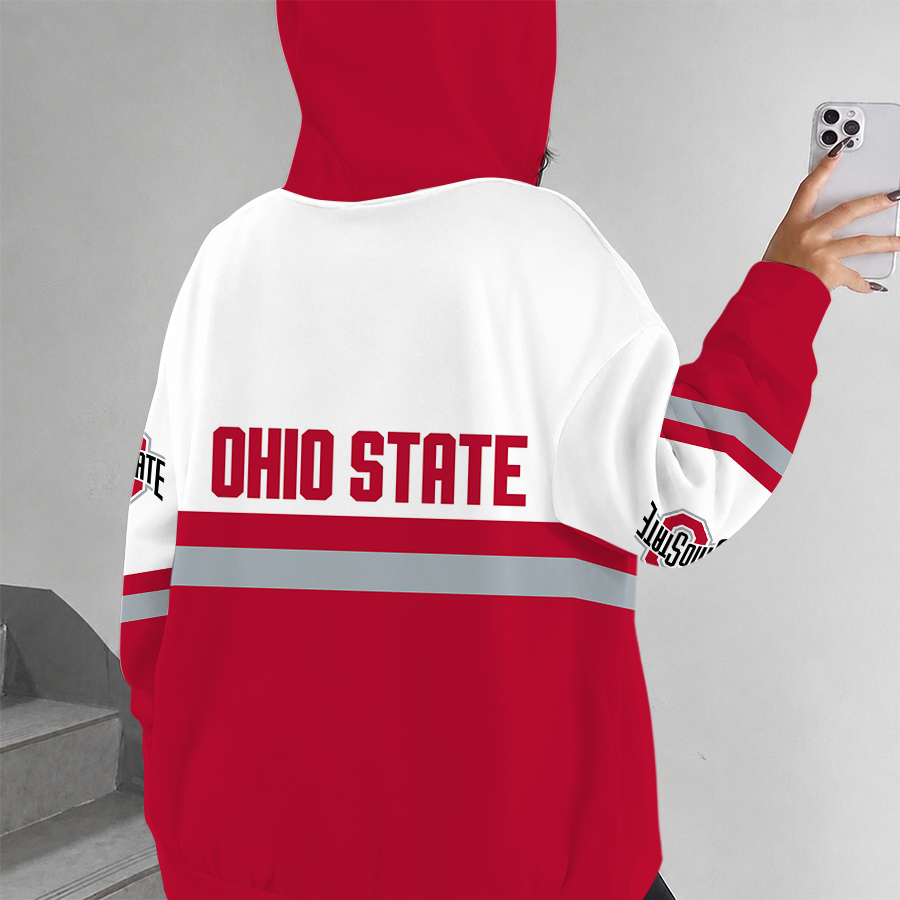 [FAN FAVORITE] NEW CUSTOMIZED NCAA MAM30 OSB OHIO STATE BUCKEYES STRAPPY ZIP HOODIE