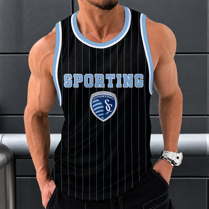 [GOAL DEAL] NEW CUSTOMIZED MLS30 SKC SPORTING KANSAS CITY UNISEX TANK TOP