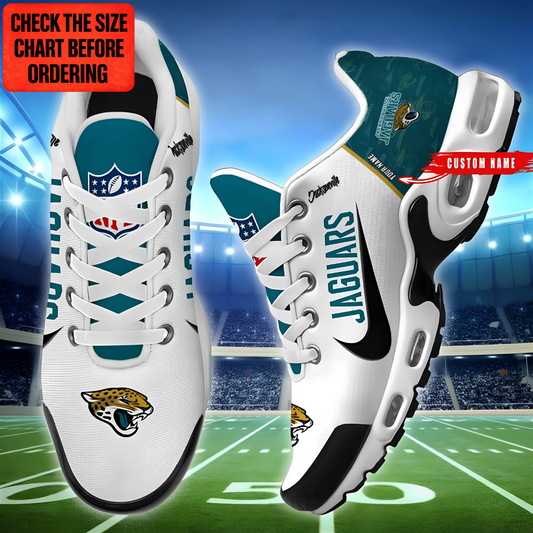[TOUCHDOWN DEAL] NEW CUSTOMIZED NFL30 JSJ JACKSONVILLE JAGUARS AIR MAX PLUS SNEAKERS