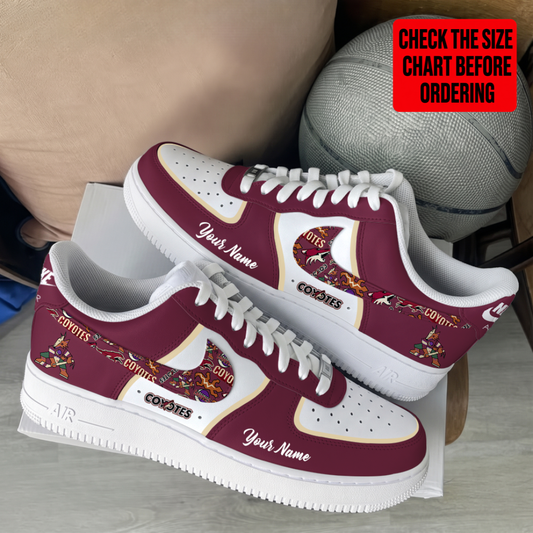 [PUCK DROP DEAL] NEW CUSTOMIZED NHL30 AZC ARIZONA COYOTES AF1 SHOES