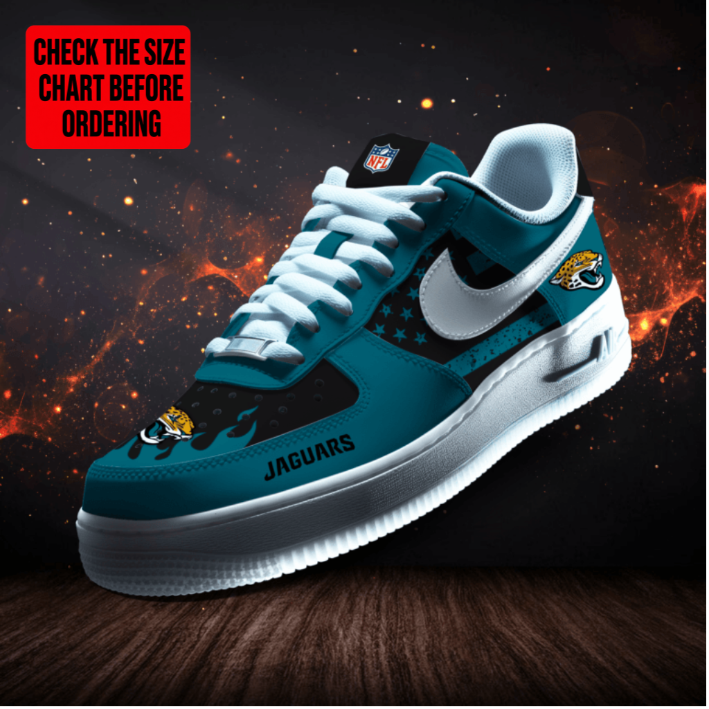 [TOUCHDOWN DEAL] NEW CUSTOMIZED NFL30 JSJ JACKSONVILLE JAGUARS AF1 SNEAKERS