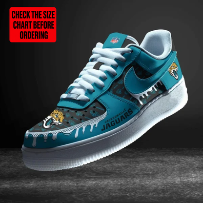 [TOUCHDOWN DEAL] NEW CUSTOMIZED NFL30 JSJ JACKSONVILLE JAGUARS AF1 SHOES