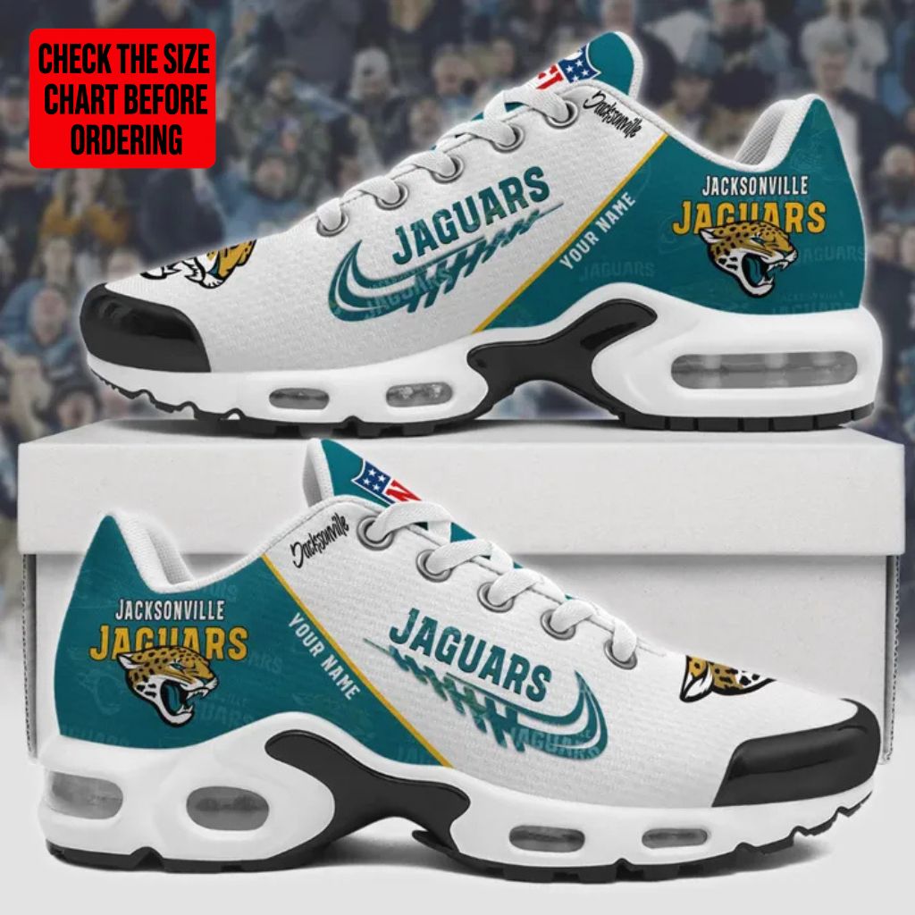 [TOUCHDOWN DEAL] NEW CUSTOMIZED NFL30 JSJ JACKSONVILLE JAGUARS AIR MAX PLUS SNEAKERS