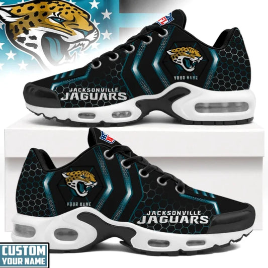 [TOUCHDOWN DEAL] NEW CUSTOMIZED NFL30 JSJ JACKSONVILLE JAGUARS AIR MAX PLUS SNEAKERS