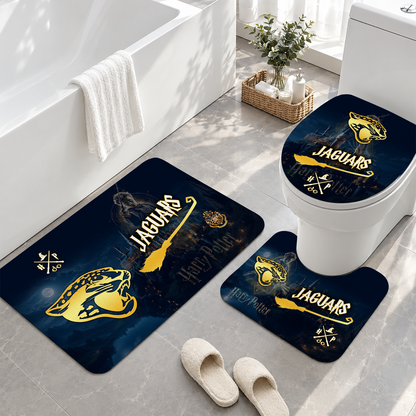 [TOUCHDOWN DEAL] NEW CUSTOMIZED NFL30 JSJ JACKSONVILLE JAGUARS 3-PIECE BATHROOM RUG SET