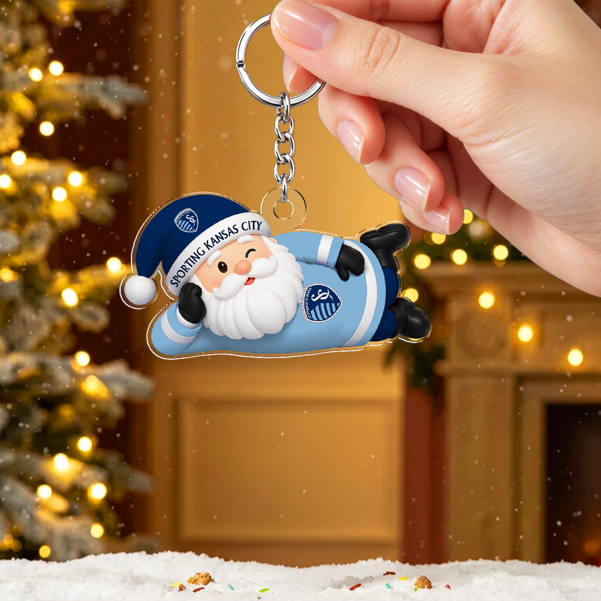 [GOAL DEAL] NEW CUSTOMIZED MLS30 SKC SPORTING KANSAS CITY ACRYLIC KEYCHAIN