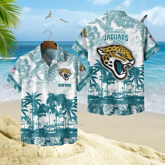 [TOUCHDOWN DEAL] NEW CUSTOMIZED NFL30 JSJ JACKSONVILLE JAGUARS UNISEX HAWAIIAN SHIRT