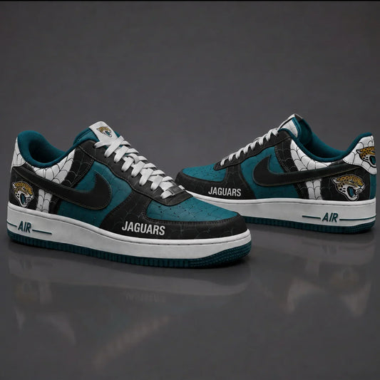 [TOUCHDOWN DEAL] NEW CUSTOMIZED NFL30 JSJ JACKSONVILLE JAGUARS x SPIDER AF1 SHOES
