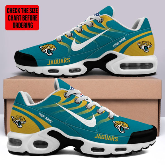 [TOUCHDOWN DEAL] NEW CUSTOMIZED NFL30 JSJ JACKSONVILLE JAGUARS AIR MAX PLUS SNEAKERS