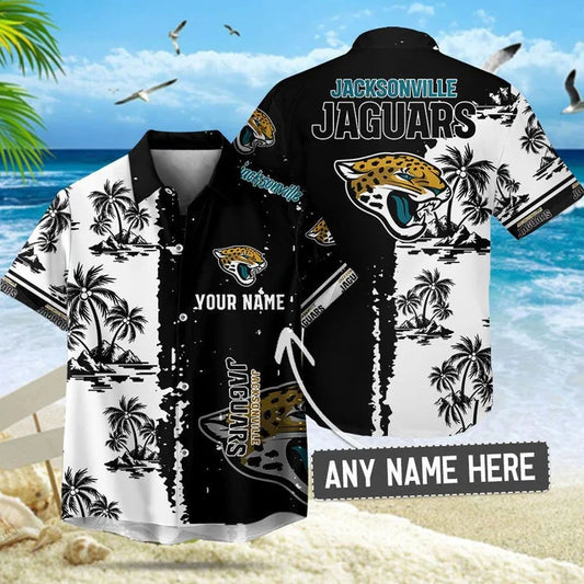 [TOUCHDOWN DEAL] NEW CUSTOMIZED NFL30 JSJ JACKSONVILLE JAGUARS UNISEX HAWAIIAN SHIRT & SHORTS SET