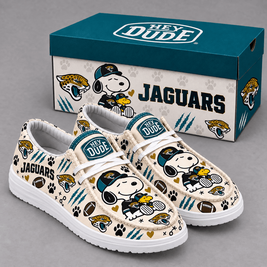 [TOUCHDOWN DEAL] NEW CUSTOMIZED NFL30 JSJ JACKSONVILLE JAGUARS LOAFER SHOES