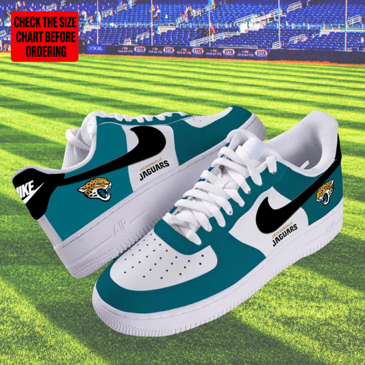 [TOUCHDOWN DEAL] NEW CUSTOMIZED NFL30 JSJ JACKSONVILLE JAGUARS AF1 SHOES