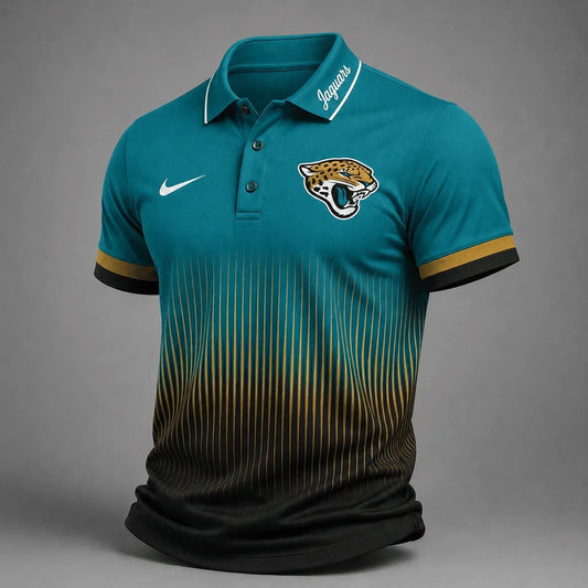 [TOUCHDOWN DEAL] NEW CUSTOMIZED NFL30 JSJ JACKSONVILLE JAGUARS POLO SHIRT