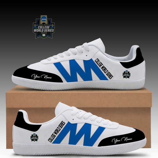 [HOMERUN DEAL] NEW CUSTOMIZED NCAA CWS31 COLLEGE WORLD SERIES CLASSIC SNEAKERS