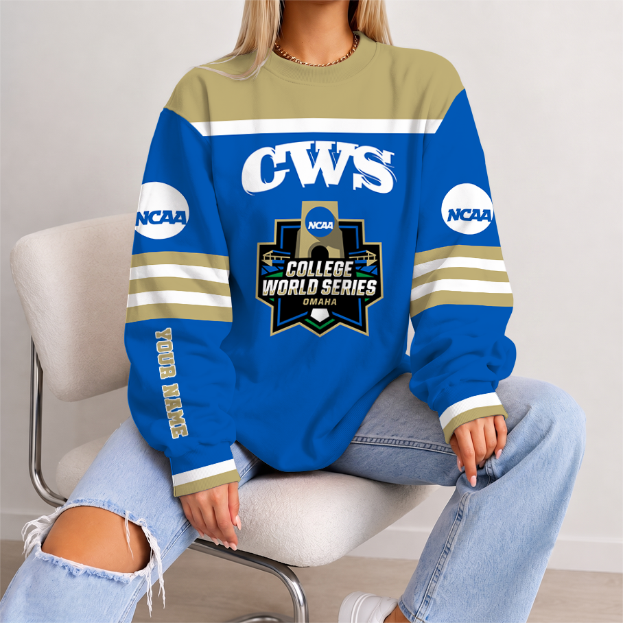 [HOMERUN DEAL] NEW CUSTOMIZED NCAA CWS31 COLLEGE WORLD SERIES UNISEX SWEATSHIRT