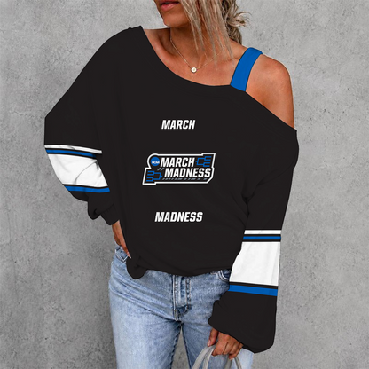 [SLAM DUNK DEAL] NEW CUSTOMIZED NCAA MAM31 MAM MARCH MADNESS WOMEN'S OFF-SHOULDER LONG SLEEVE SHIRT