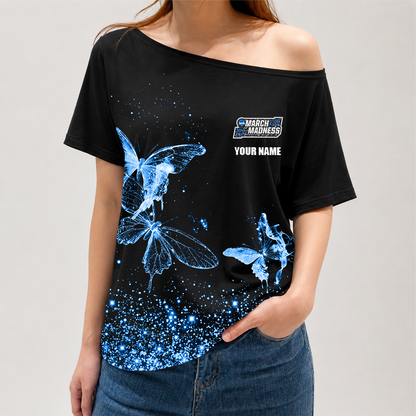 [SLAM DUNK DEAL] NEW CUSTOMIZED NCAA MAM31 MAM MARCH MADNESS STRAPPY OFF-SHOULDER SHIRT