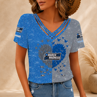 [SLAM DUNK DEAL] NEW CUSTOMIZED NCAA MAM31 MAM MARCH MADNESS V-NECK SHIRT