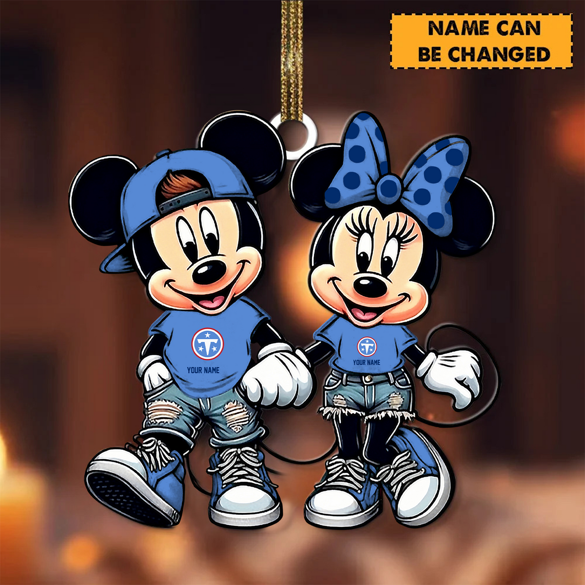 [TOUCHDOWN DEAL] NEW CUSTOMIZED NFL31 TST TENNESSEE TITANS CHRISTMAS ACRYLIC ORNAMENT