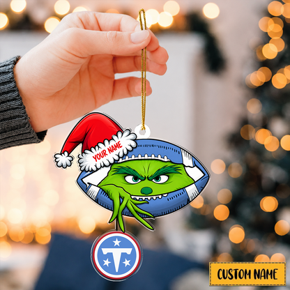 [TOUCHDOWN DEAL] NEW CUSTOMIZED NFL31 TST TENNESSEE TITANS CHRISTMAS ACRYLIC ORNAMENT