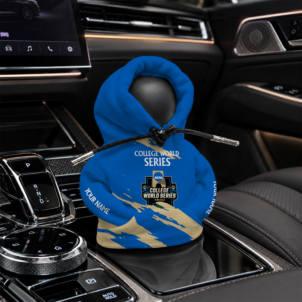 [HOMERUN DEAL] NEW CUSTOMIZED NCAA CWS31 CWS COLLEGE WORLD SERIES AUTOMOTIVE HOODIE SHIFT KNOB COVER