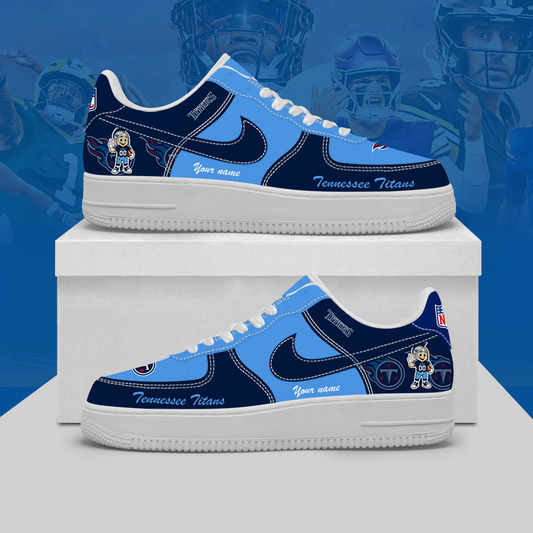 [TOUCHDOWN DEAL] NEW CUSTOMIZED NFL31 TST TENNESSEE TITANS AF1 SHOES