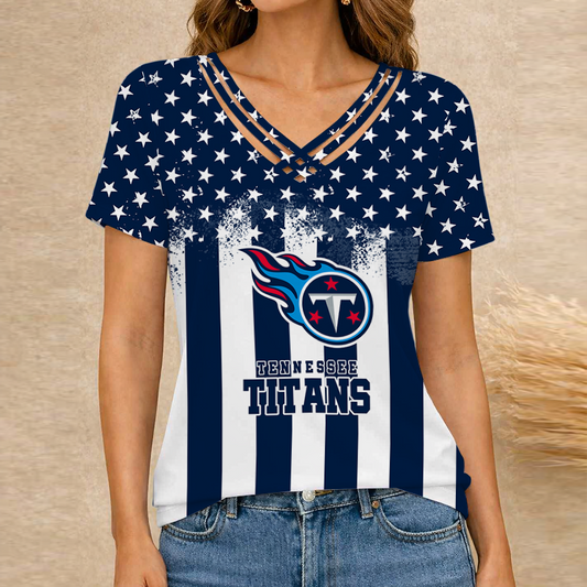 [TOUCHDOWN DEAL] NEW CUSTOMIZED NFL31 TST TENNESSEE TITANS V-NECK SHIRT