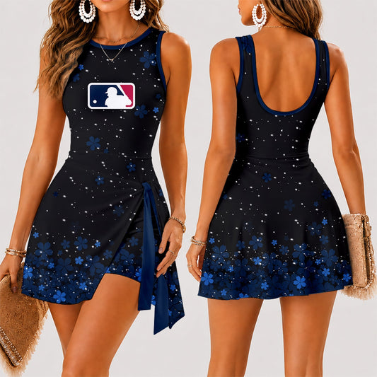[HOMERUN DEAL] NEW CUSTOMIZED MLB31 MAJOR LEAGUE BASEBALL WOMEN'S SUMMER SKORT DRESS