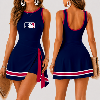 [HOMERUN DEAL] NEW CUSTOMIZED MLB31 MAJOR LEAGUE BASEBALL WOMEN'S SUMMER SKORT DRESS
