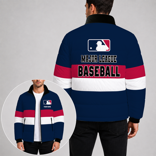 [HOMERUN DEAL] NEW CUSTOMIZED MLB 31 MAJOR LEAGUE BASEBALL PUFFER JACKET