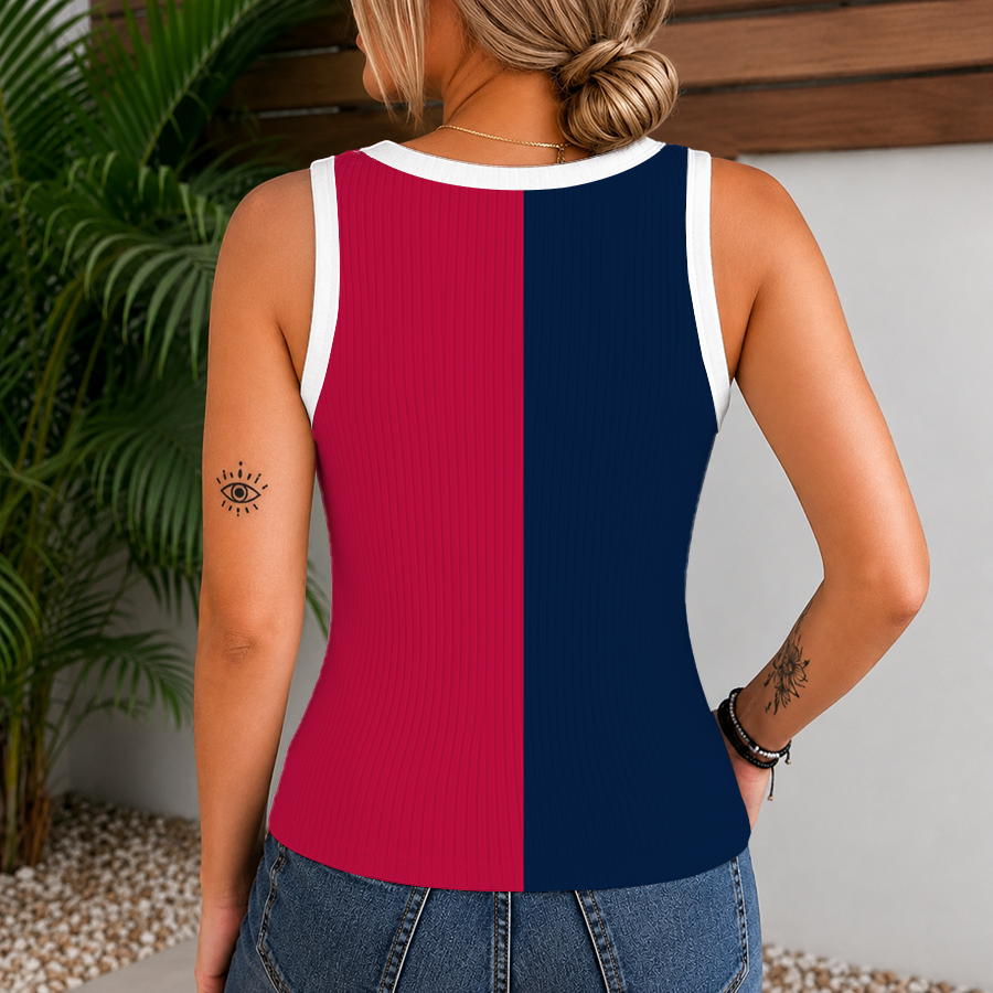 [HOMERUN DEAL] NEW CUSTOMIZED MLB31 MLB MAJOR LEAGUE BASEBALL WOMEN'S V-NECK TANK TOP
