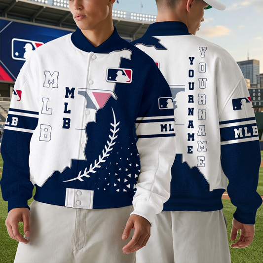 [HOMERUN DEAL] NEW CUSTOMIZED MLB31 MAJOR LEAGUE BASEBALL SATIN VARSITY & BASEBALL JACKET