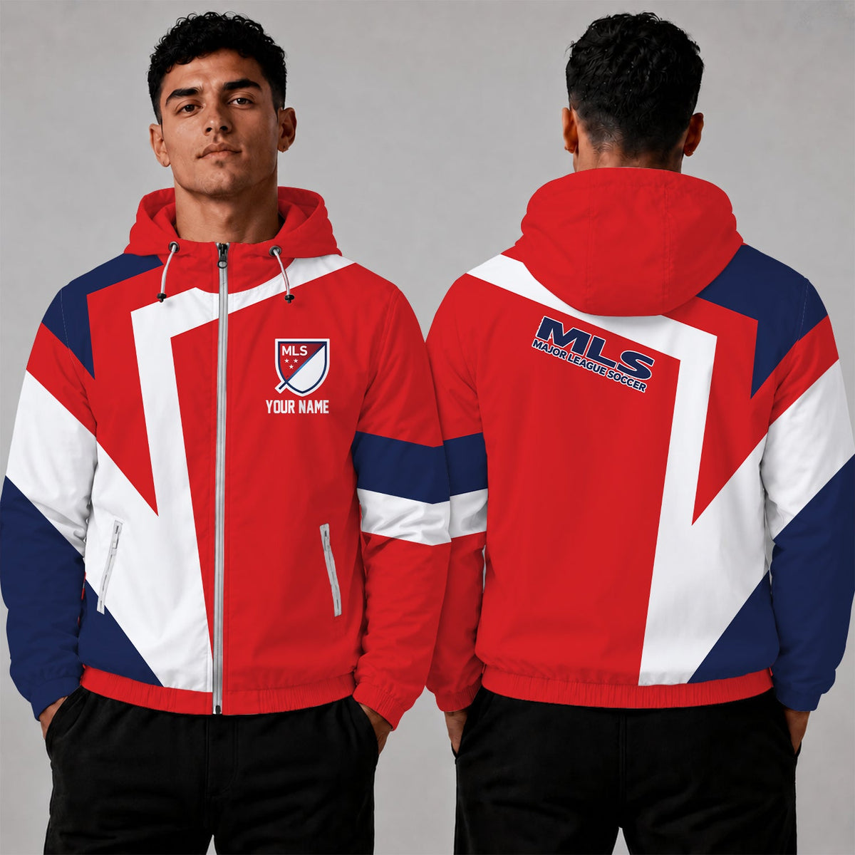 [GOAL DEAL] NEW CUSTOMIZED MLS31 MLS MAJOR LEAGUE SOCCER WINDBREAKER JACKET