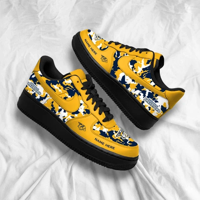 [PUCK DROP DEAL] NEW CUSTOMIZED NHL31 NVP NASHVILLE PREDATORS AF1 SHOES
