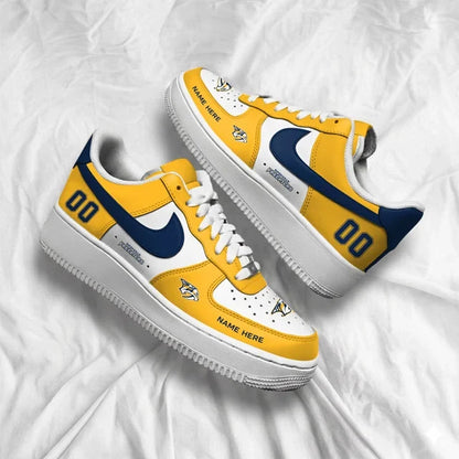 [PUCK DROP DEAL] NEW CUSTOMIZED NHL31 NVP NASHVILLE PREDATORS AF1 SHOES