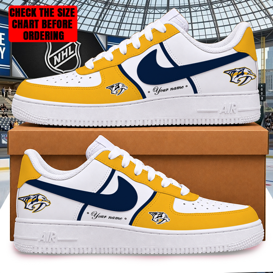 [PUCK DROP DEAL] NEW CUSTOMIZED NHL31 NVP NASHVILLE PREDATORS AF1 SHOES