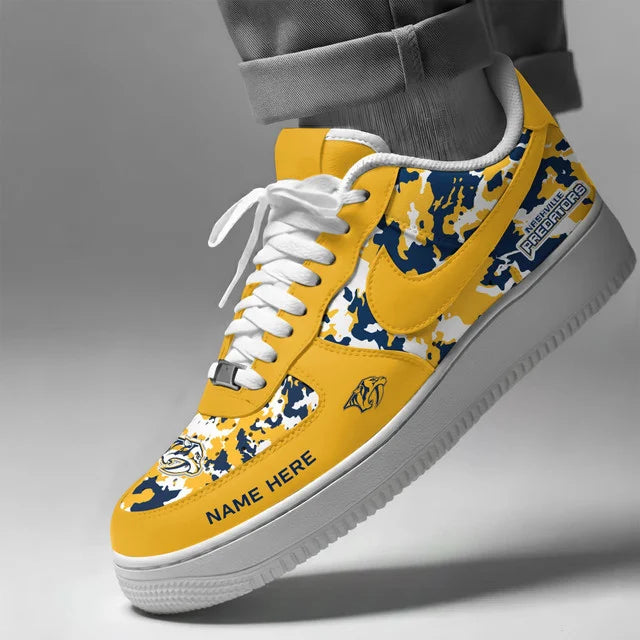 [PUCK DROP DEAL] NEW CUSTOMIZED NHL31 NVP NASHVILLE PREDATORS AF1 SHOES