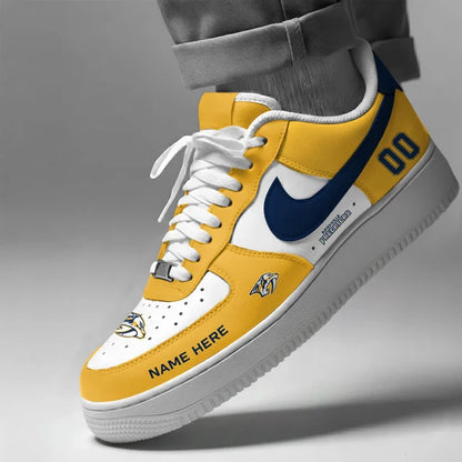 [PUCK DROP DEAL] NEW CUSTOMIZED NHL31 NVP NASHVILLE PREDATORS AF1 SHOES