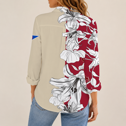 [TOUCHDOWN DEAL] NEW CUSTOMIZED NCAA FBS31 OUS OKLAHOMA SOONERS WOMEN CASUAL SHIRT